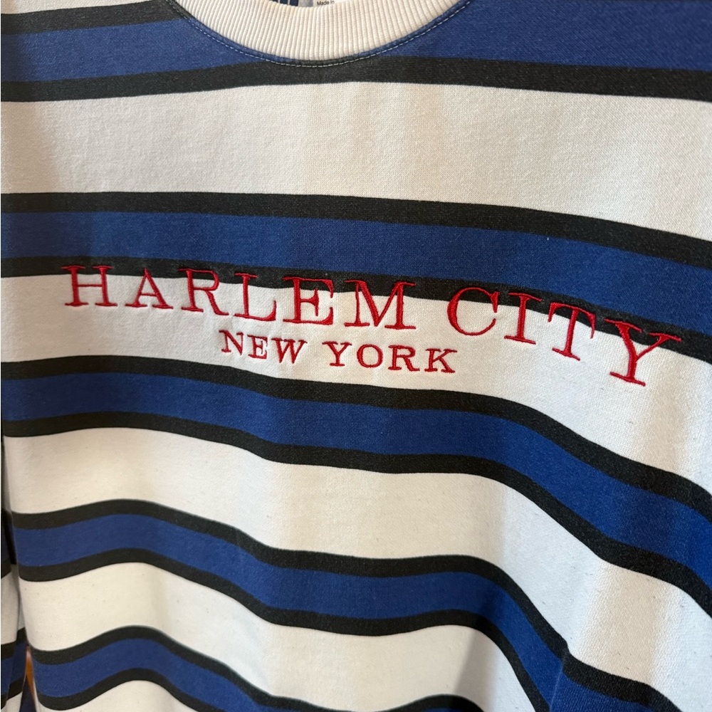 H&M Blue and White Striped Crewneck Sweater - Picture 3 of 6